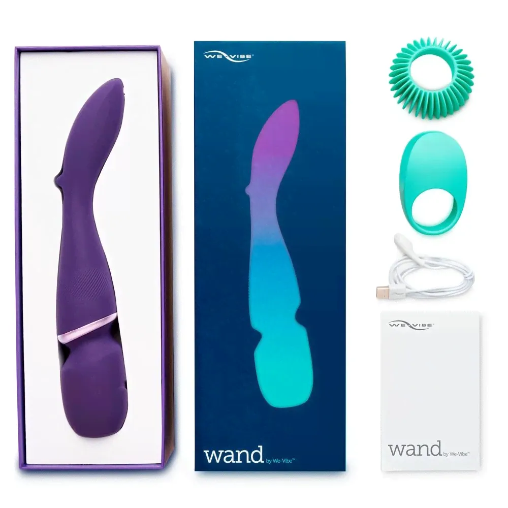 Фиолетовый вибратор-жезл We-Vibe Wand-1