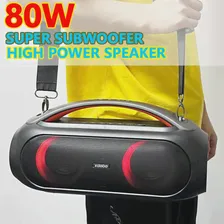 Портативная колонка Xdobo Vibe Plus мощностью 80 Вт, уличная Водонепроницаемая колонка с сабвуфером, стерео, объемный звук TWS, праздничный звук с RGB ... (art.: 3920bfb96e82a)