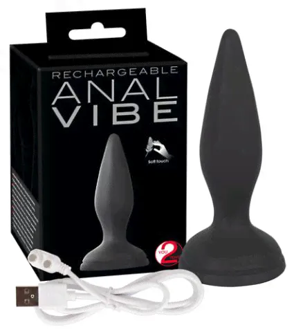 Анальная пробка с вибрацией и присоской Rechargeable Anal Vibe